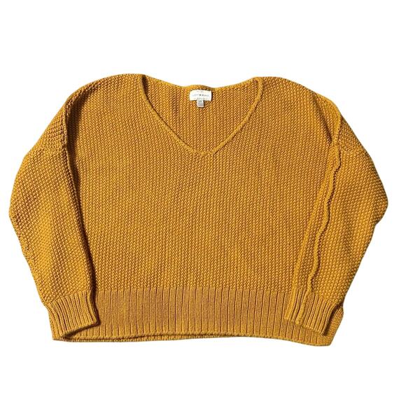Lucky Brand Chunky Knit V Neck Sweater - Picture 1 of 3